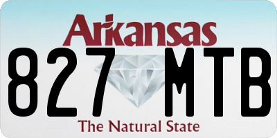 AR license plate 827MTB