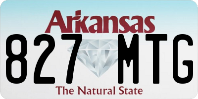 AR license plate 827MTG
