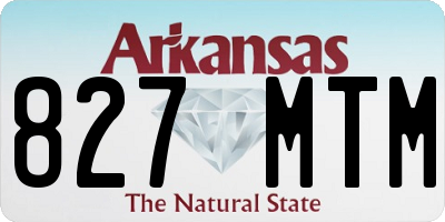 AR license plate 827MTM