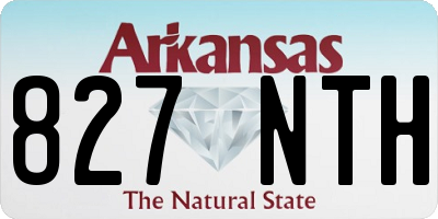 AR license plate 827NTH