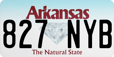 AR license plate 827NYB