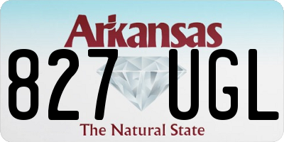 AR license plate 827UGL
