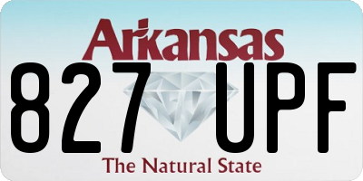 AR license plate 827UPF