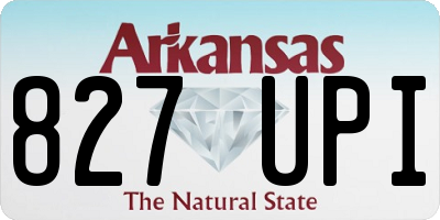 AR license plate 827UPI