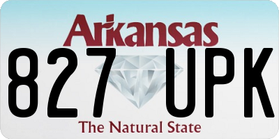AR license plate 827UPK