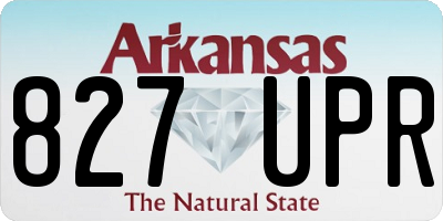 AR license plate 827UPR