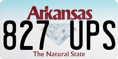 AR license plate 827UPS