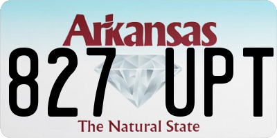 AR license plate 827UPT