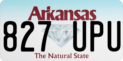 AR license plate 827UPU