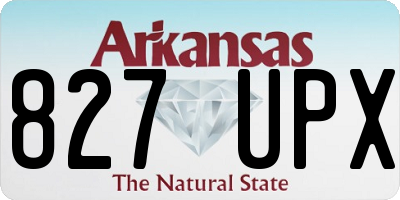 AR license plate 827UPX