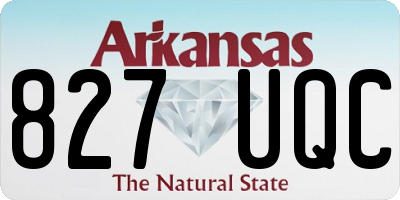 AR license plate 827UQC