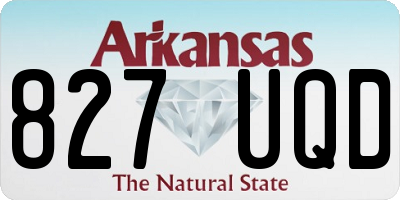 AR license plate 827UQD