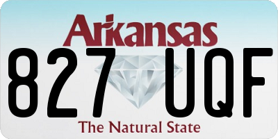 AR license plate 827UQF
