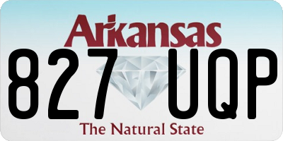 AR license plate 827UQP