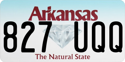 AR license plate 827UQQ