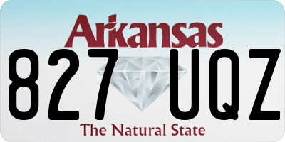 AR license plate 827UQZ