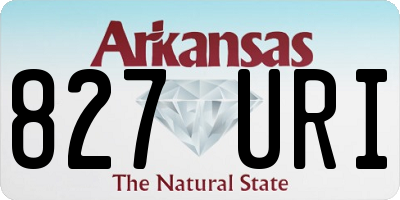 AR license plate 827URI