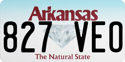 AR license plate 827VEO