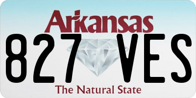AR license plate 827VES