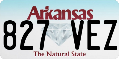 AR license plate 827VEZ