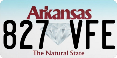 AR license plate 827VFE