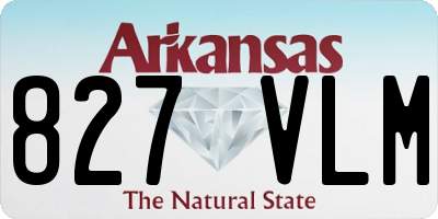 AR license plate 827VLM
