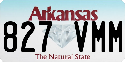 AR license plate 827VMM