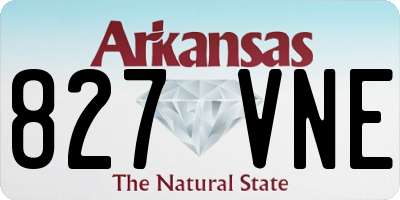 AR license plate 827VNE
