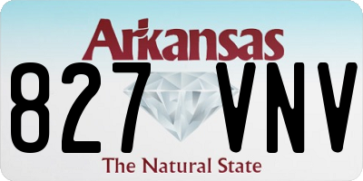 AR license plate 827VNV