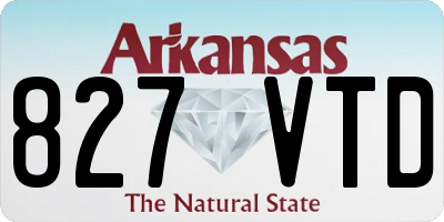AR license plate 827VTD