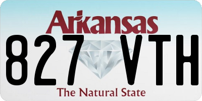AR license plate 827VTH
