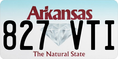 AR license plate 827VTI