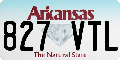 AR license plate 827VTL