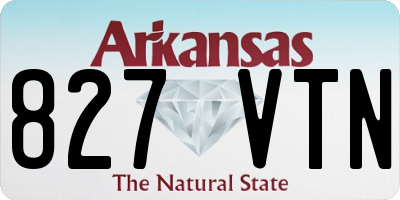 AR license plate 827VTN