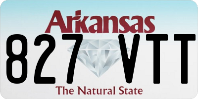 AR license plate 827VTT