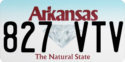 AR license plate 827VTV