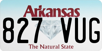 AR license plate 827VUG