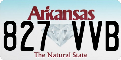 AR license plate 827VVB