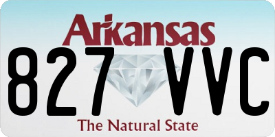 AR license plate 827VVC