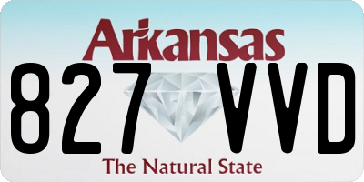 AR license plate 827VVD