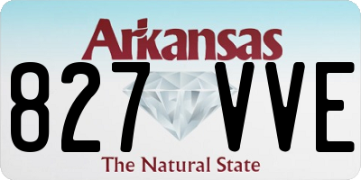 AR license plate 827VVE