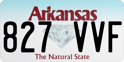 AR license plate 827VVF