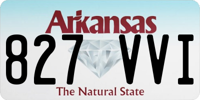 AR license plate 827VVI