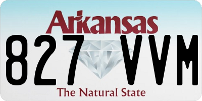 AR license plate 827VVM