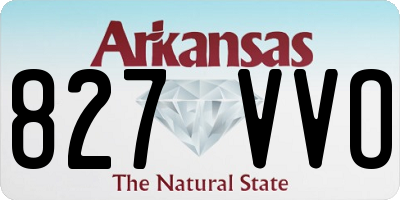 AR license plate 827VVO