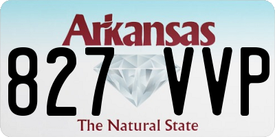 AR license plate 827VVP
