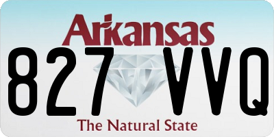 AR license plate 827VVQ