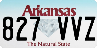 AR license plate 827VVZ