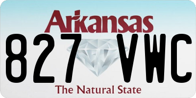 AR license plate 827VWC