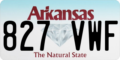 AR license plate 827VWF
